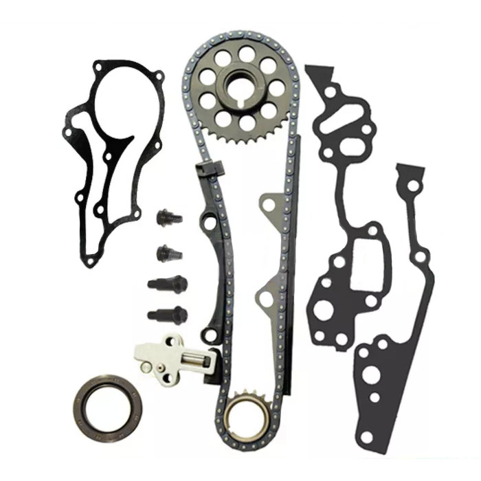 Fit 85-95 Toyota 22R 22RE Timing Chain Kit dengan STEEL GUIDE 2.4 engine motor 22REC