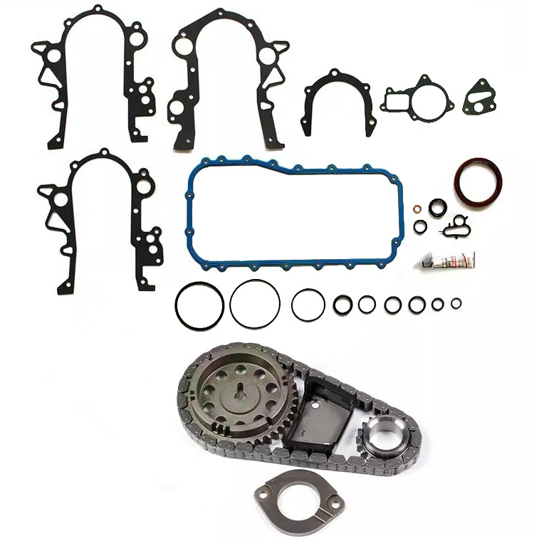 Untuk Timing Chain Kit W Cover Gasket Set 90-04 Chrysler Town Country Dodge 3.3L